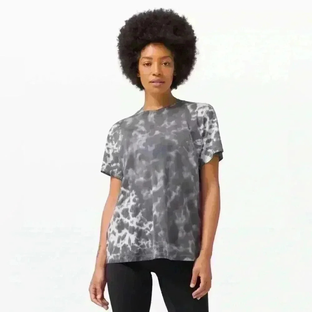 Lululemon Tie Dye All Shirt Womens Pit-22'' Short Sleeve XL